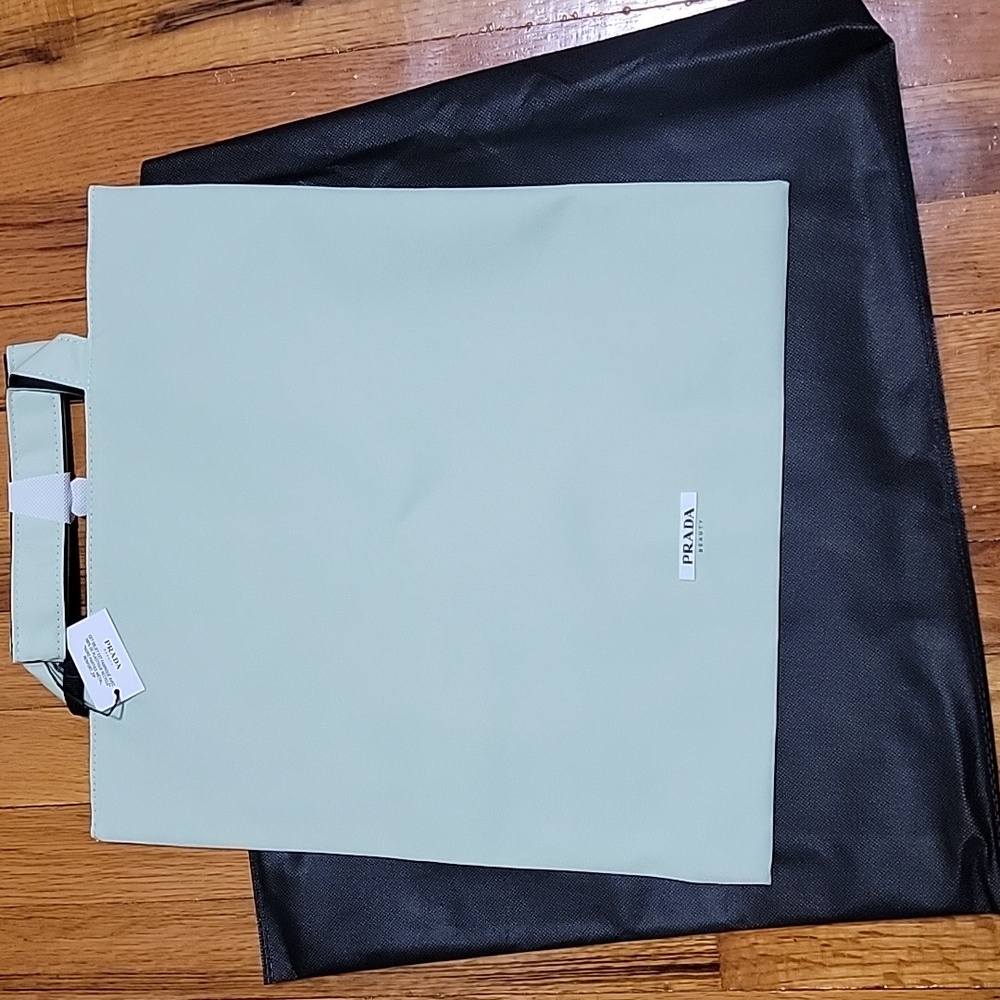 Prada Beauty Green Reversible tote bag